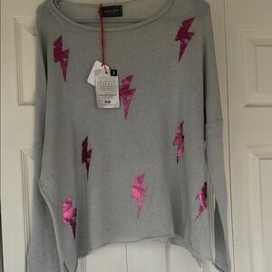 Nwt wooden ships lightening bolt sweater